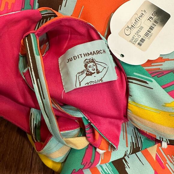 Judith March Rainbow Safari Falls Sleeveless Dress - M - Picture 10 of 12